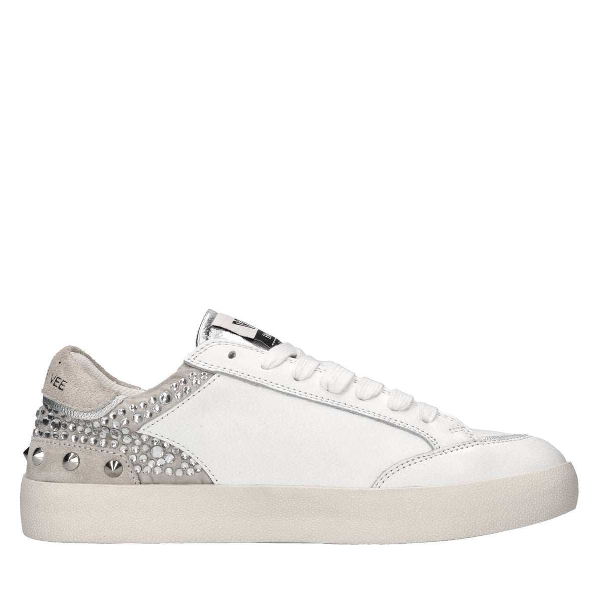 Sneakers in pelle, camoscio e tessuto 