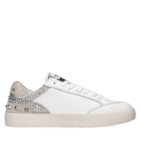 Sneakers in pelle, camoscio e tessuto 