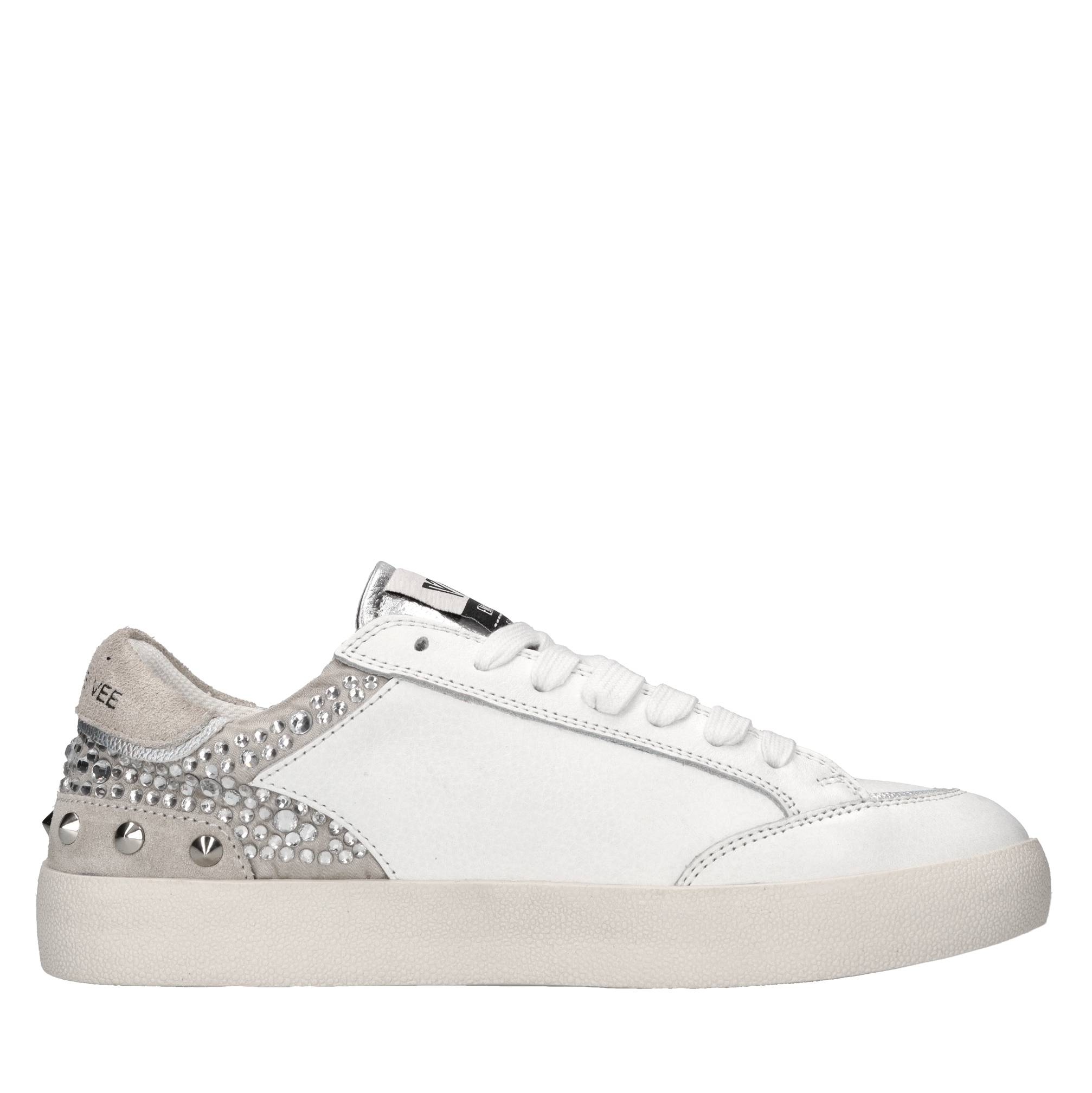 Sneakers in pelle, camoscio e tessuto 