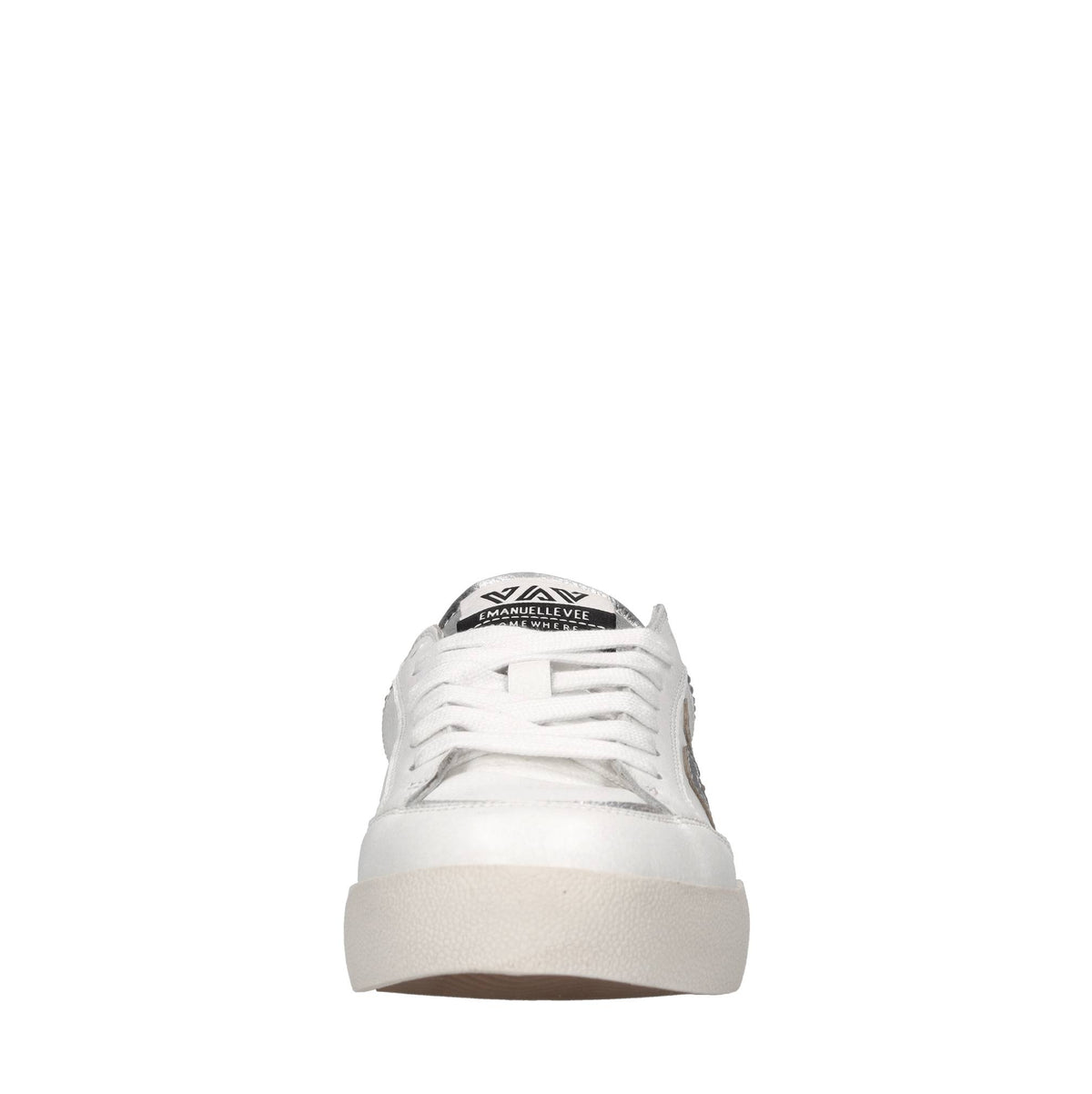 Sneakers in pelle, camoscio e tessuto 