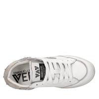 Sneakers in pelle, camoscio e tessuto 
