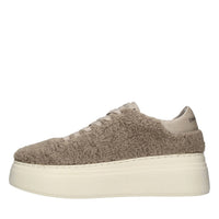 Sneakers in pelle ed ecopelliccia 