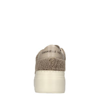 Sneakers in pelle ed ecopelliccia 