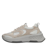 Sneakers in camoscio,pelle e tessuto 