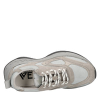 Sneakers in camoscio,pelle e tessuto 
