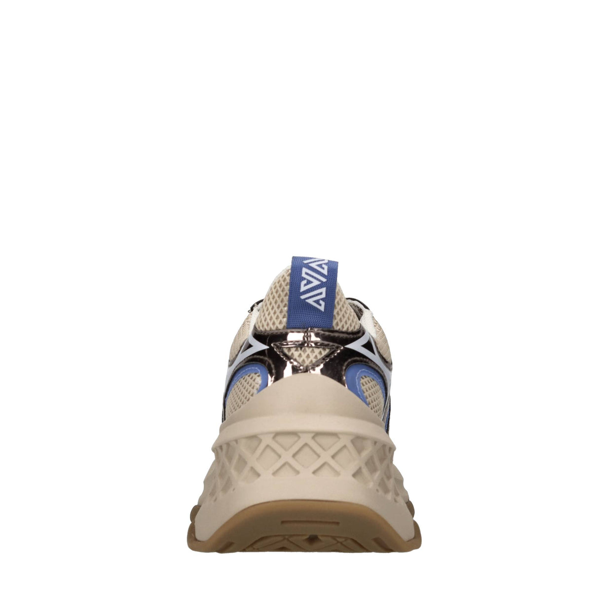 Sneakers in pelle e tessuto 