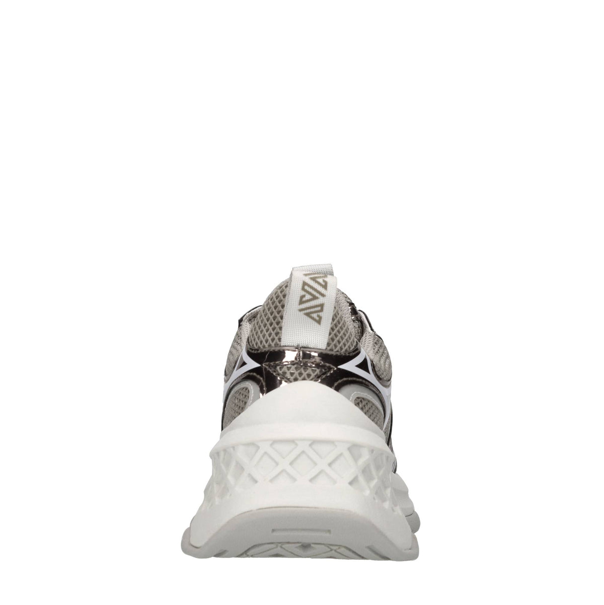 Sneakers in pelle e tessuto 