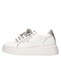 Sneakers in pelle e glitter 