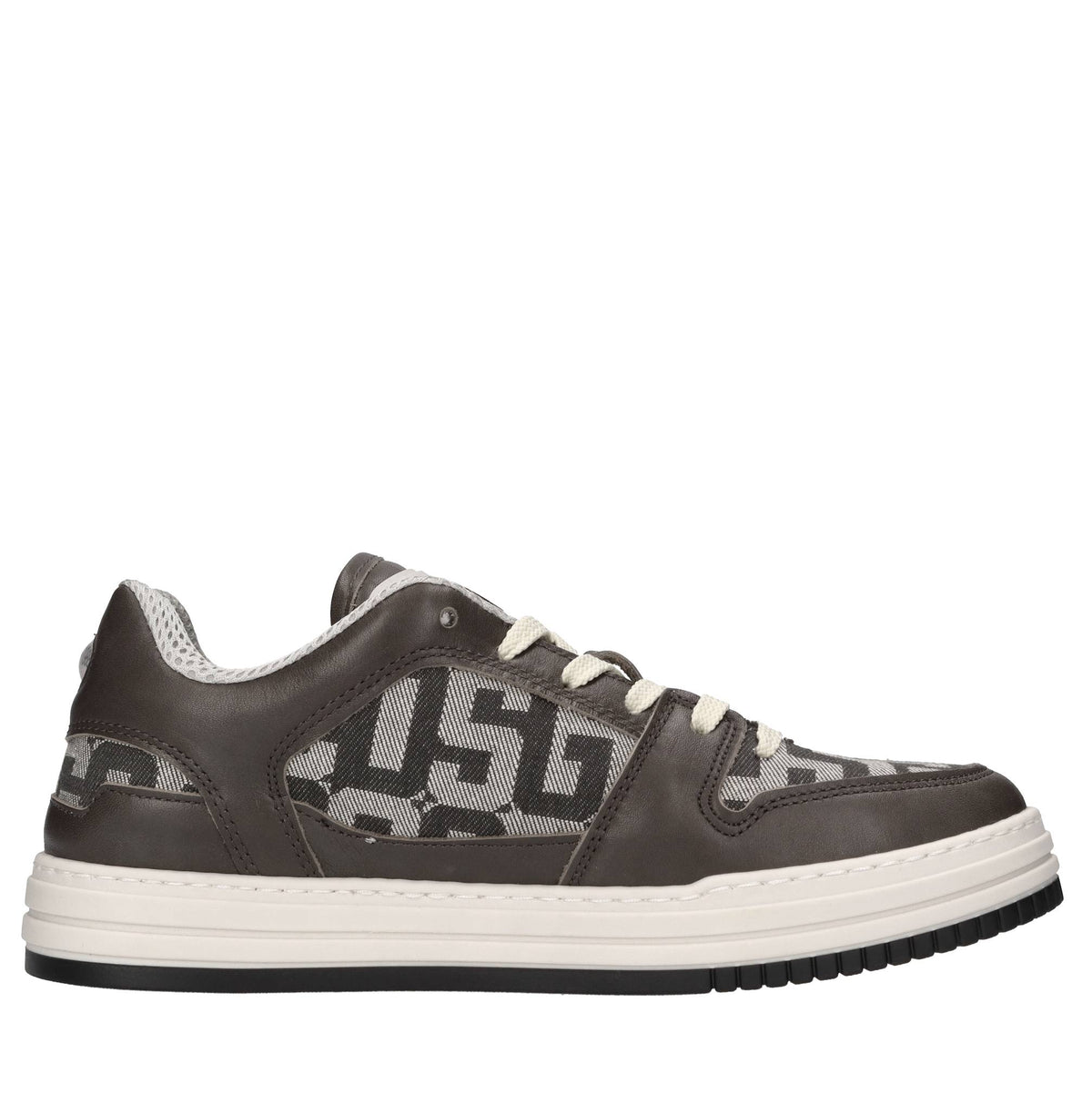 Sneakers Monogram in pelle e tessuto 