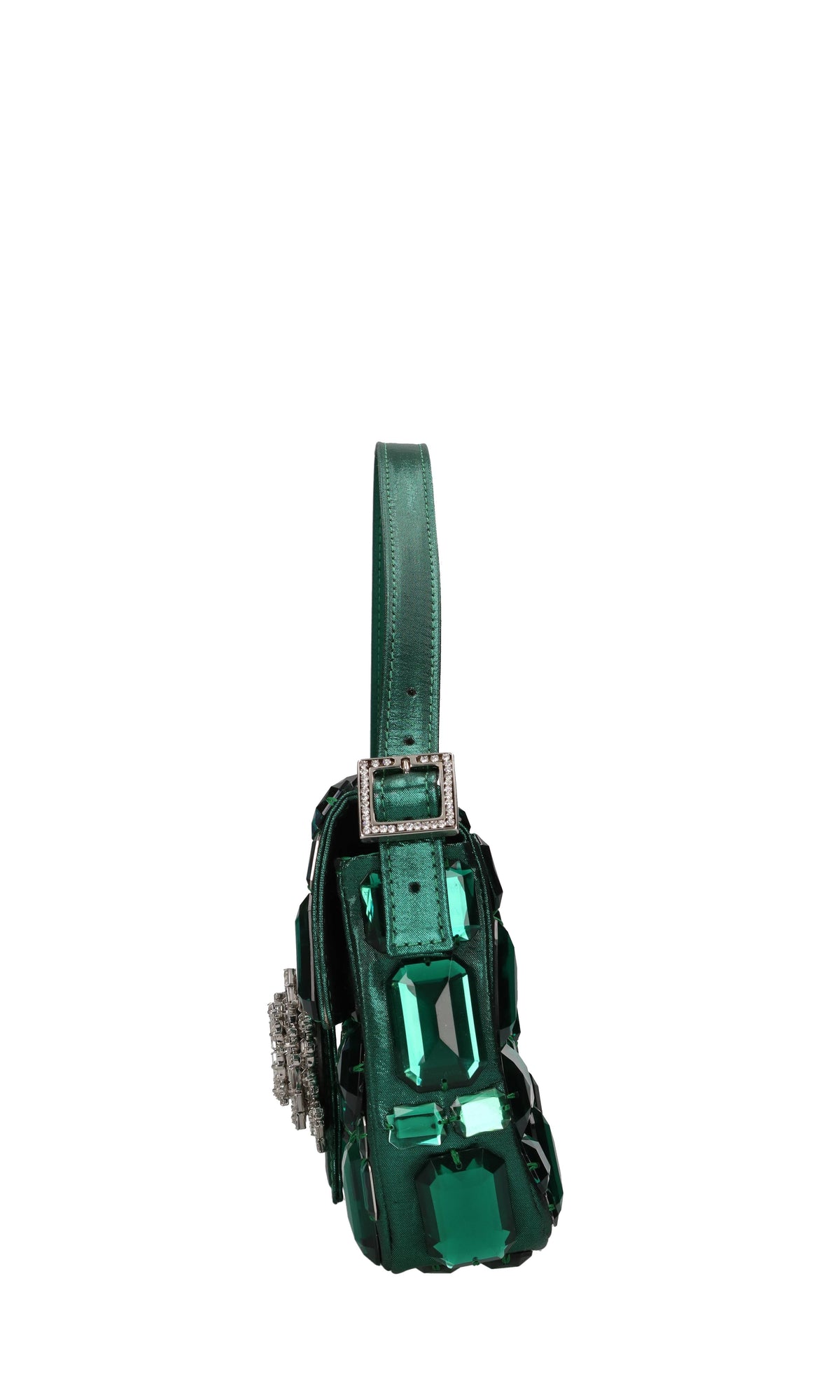 Borsa in tessuto e strass 