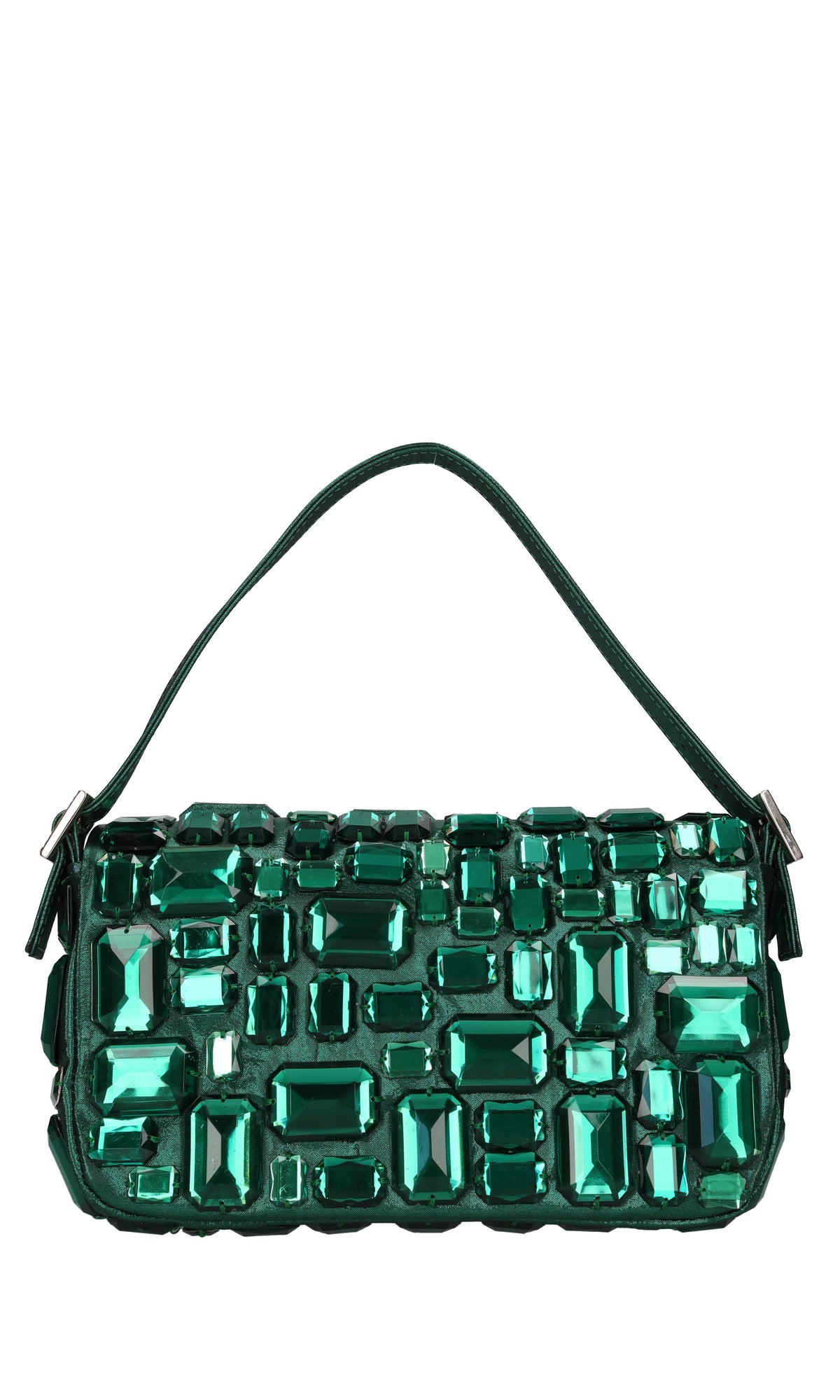 Borsa in tessuto e strass 