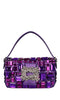 GEDEBE Borsa in tessuto e strass