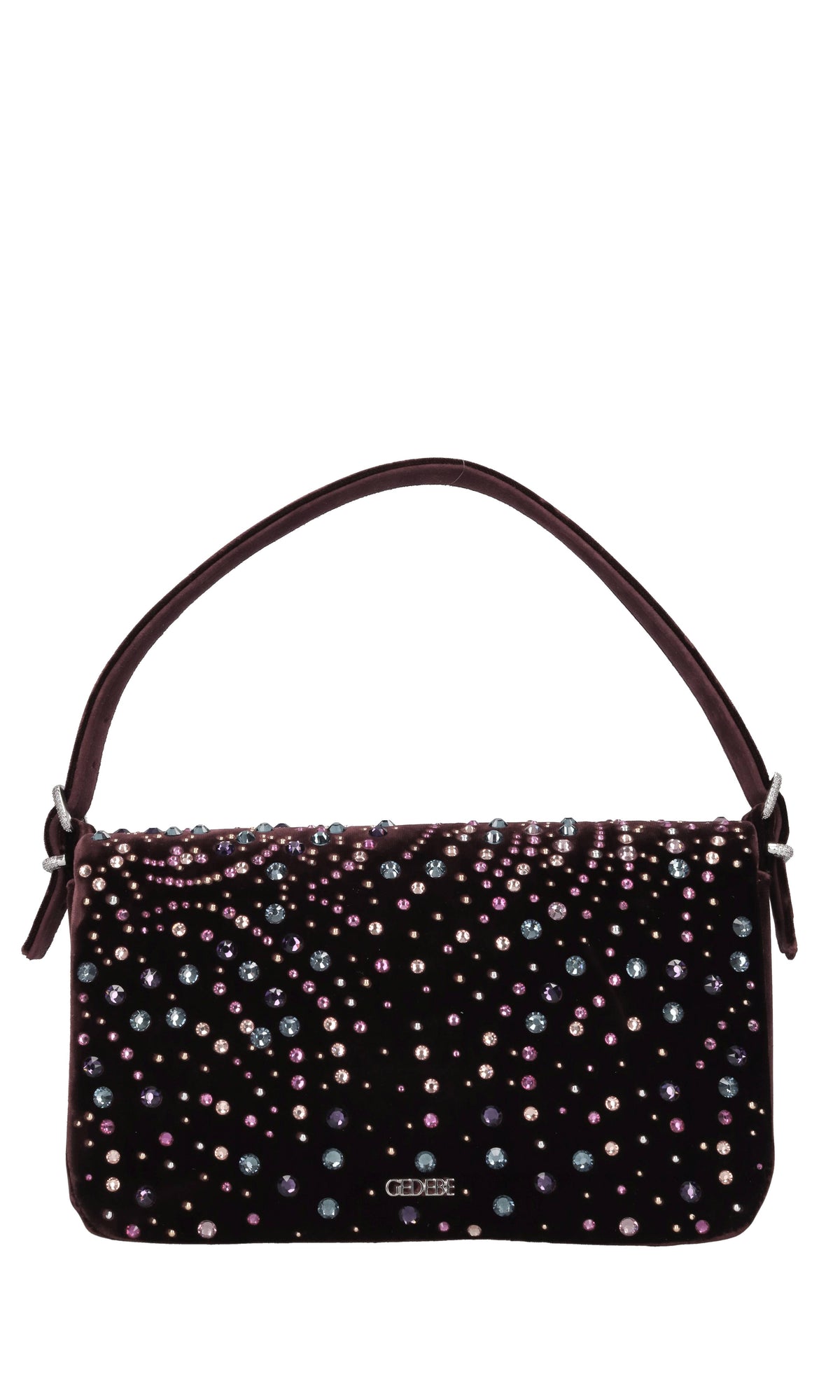 Borsa in velluto e strass 
