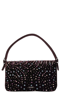 Borsa in velluto e strass 