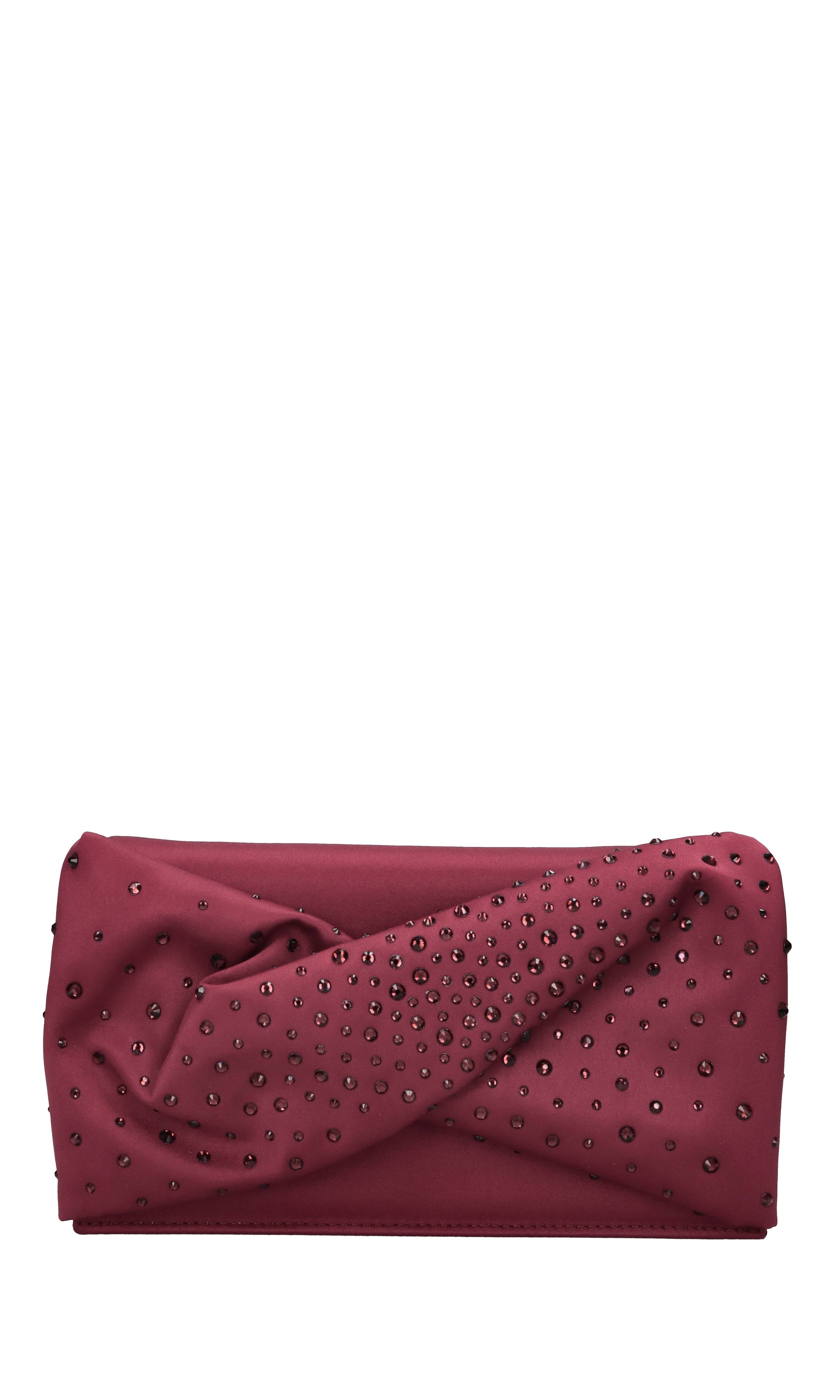 Borsa in tessuto e strass 
