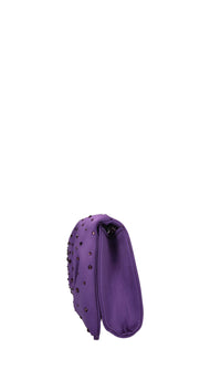 Borsa in tessuto e strass 