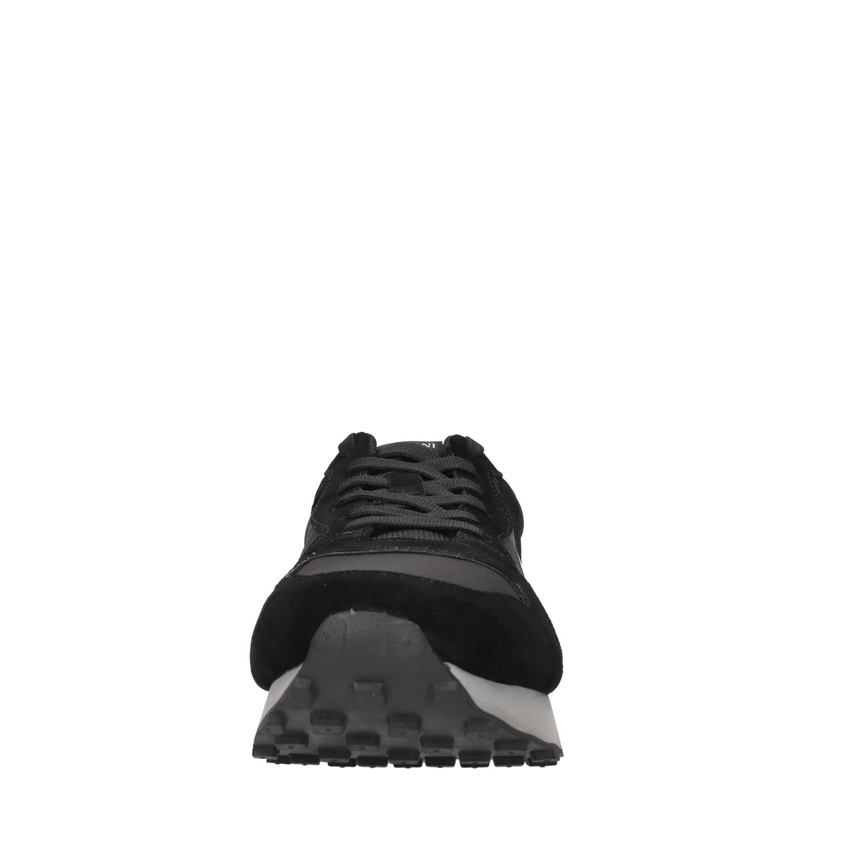 Sneakers in camoscio e tessuto 