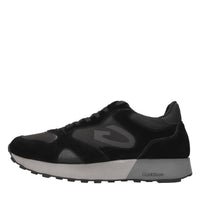 Sneakers in camoscio e tessuto 