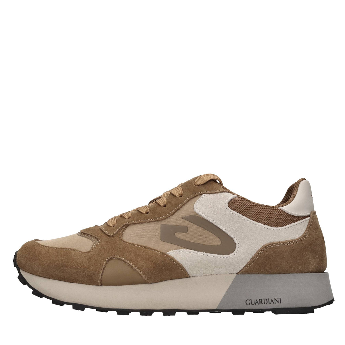 Sneakers in camoscio e tessuto 
