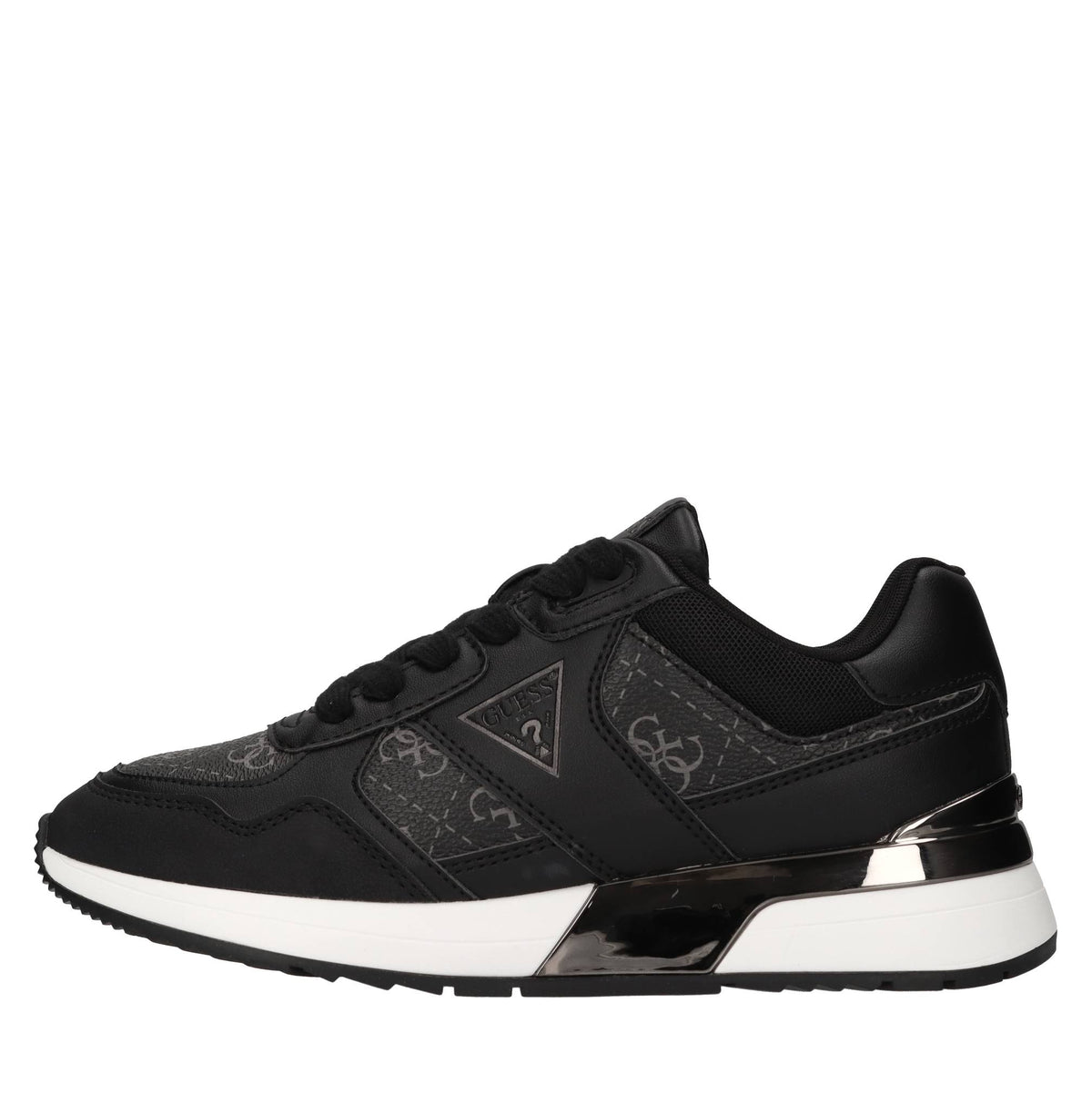 Sneakers in ecopelle e tessuto 