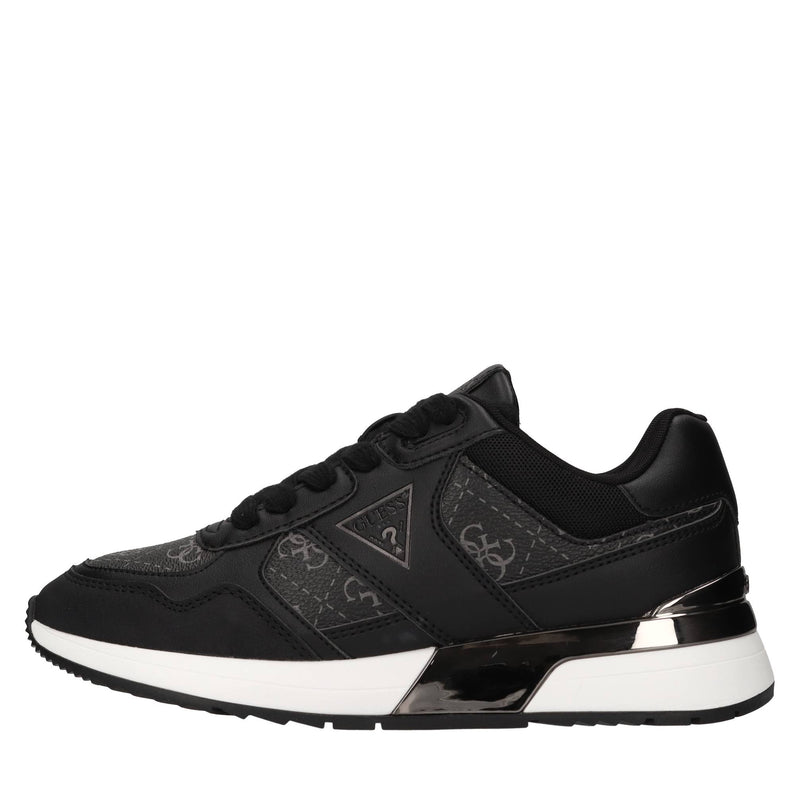 Sneakers in ecopelle e tessuto 