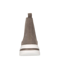 Stivaletti in camoscio e tessuto 