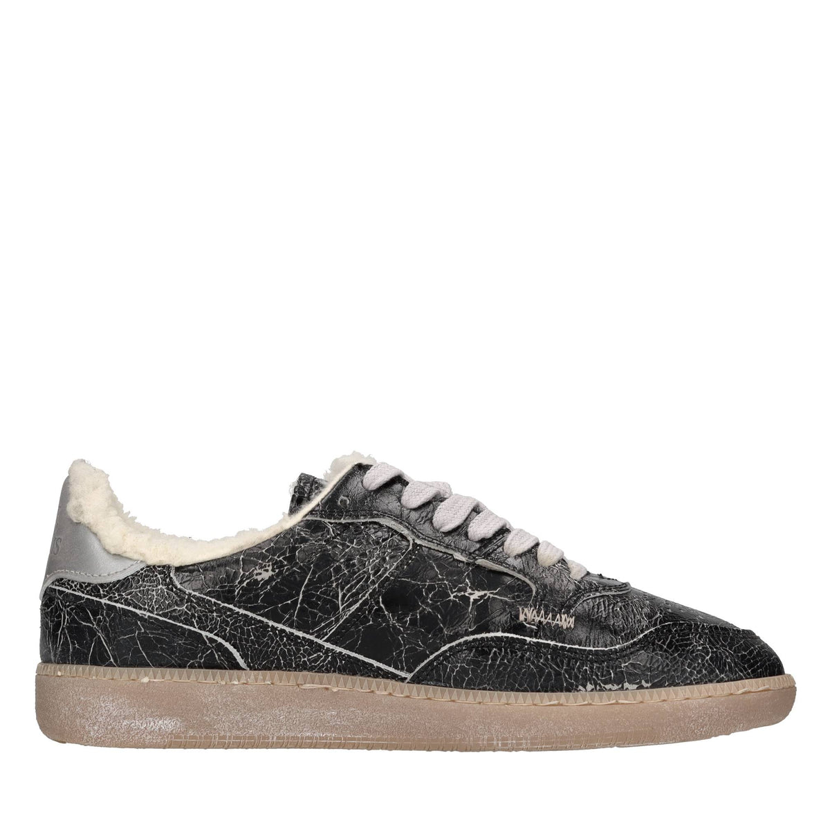 Sneakers in pelle effetto vintage 