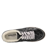 Sneakers in pelle effetto vintage 