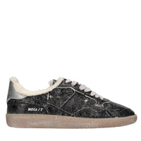 Sneakers in pelle effetto vintage 