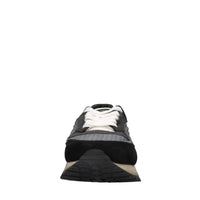 Sneakers in pelle, camoscio e tessuto tecnico 