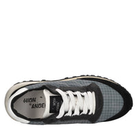 Sneakers in pelle, camoscio e tessuto tecnico 