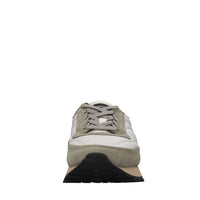 Sneakers in pelle, camoscio e tessuto 