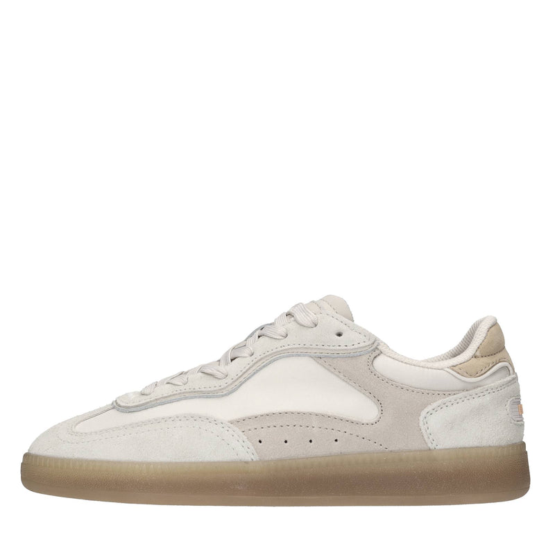 Sneakers in camoscio e tessuto 