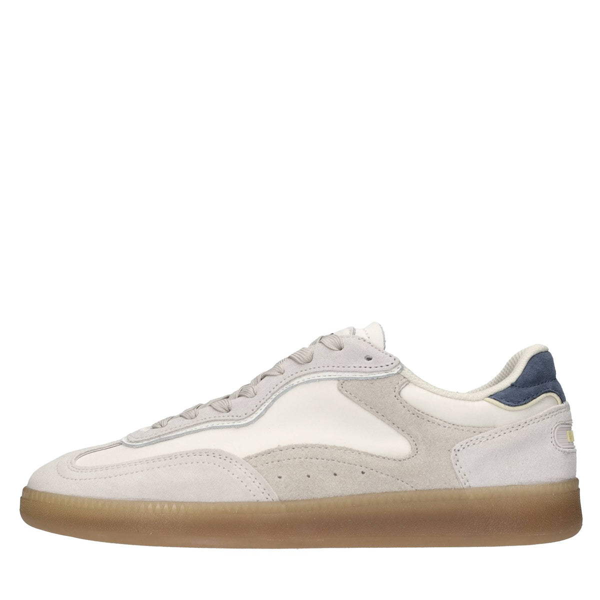 Sneakers in camoscio e tessuto 