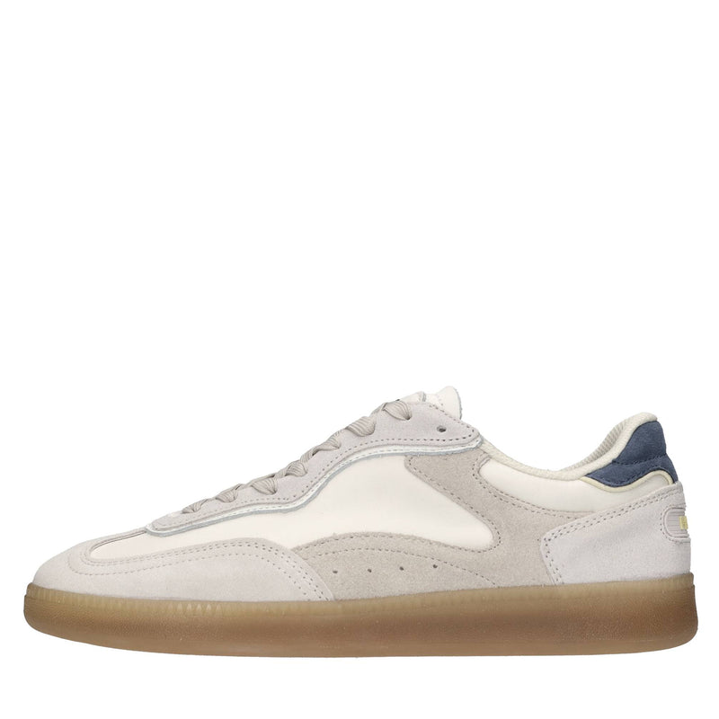 Sneakers in camoscio e tessuto 