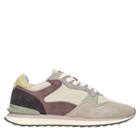 Sneakers in camoscio e tessuto 