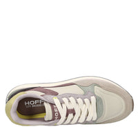 Sneakers in camoscio e tessuto 