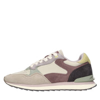 Sneakers in camoscio e tessuto 