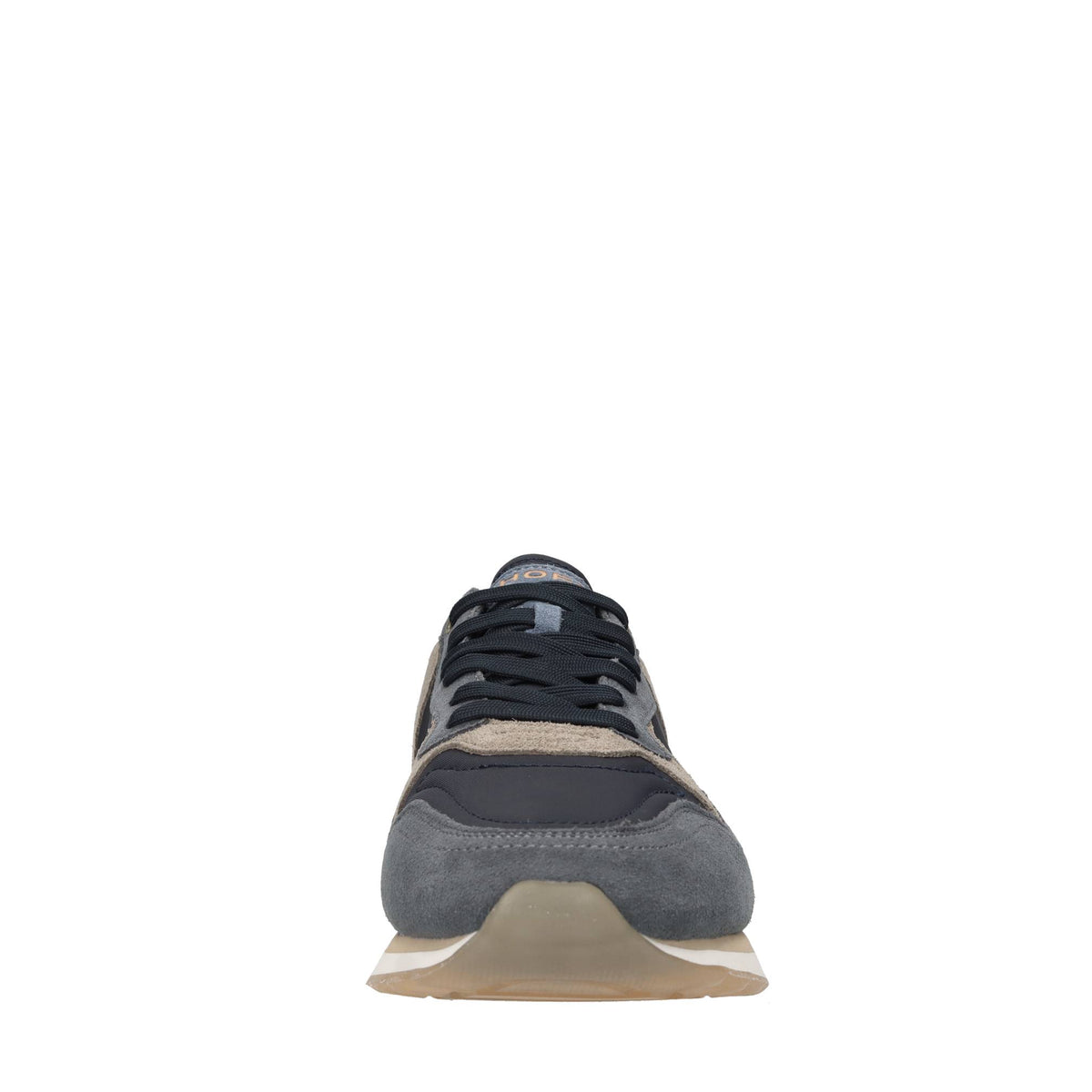 Sneakers in camoscio e tessuto 