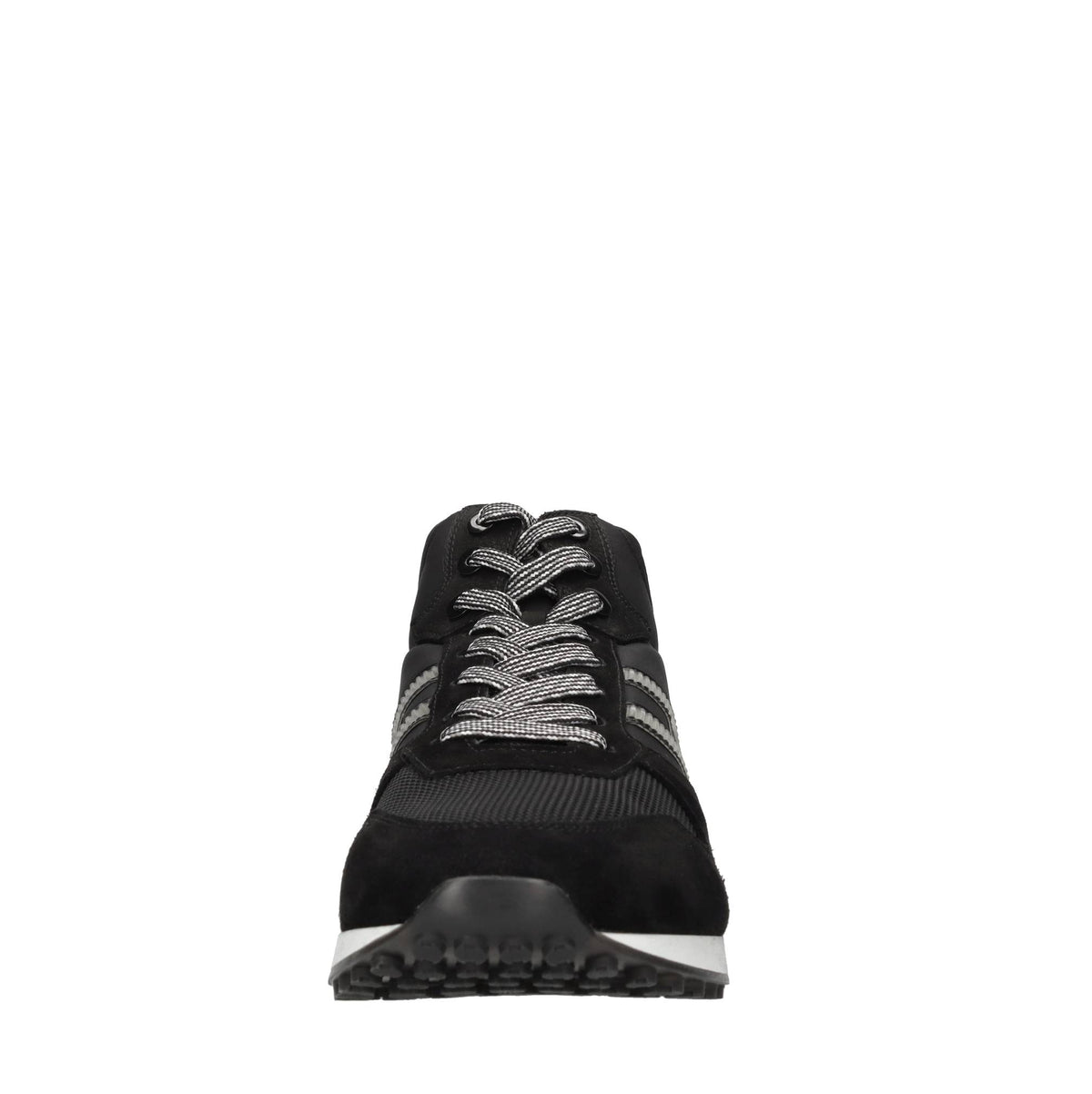 Sneakers Hight Top in camoscio, tessuto e pelle ricoperta 