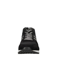 Sneakers Hight Top in camoscio, tessuto e pelle ricoperta 