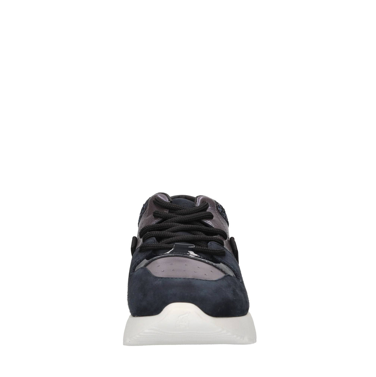 Sneakers Active One in camoscio,pelle e glitter 