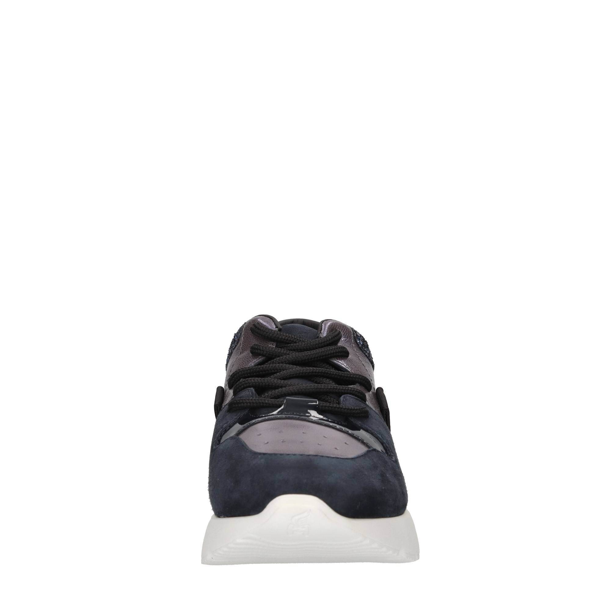 Sneakers Active One in camoscio,pelle e glitter 