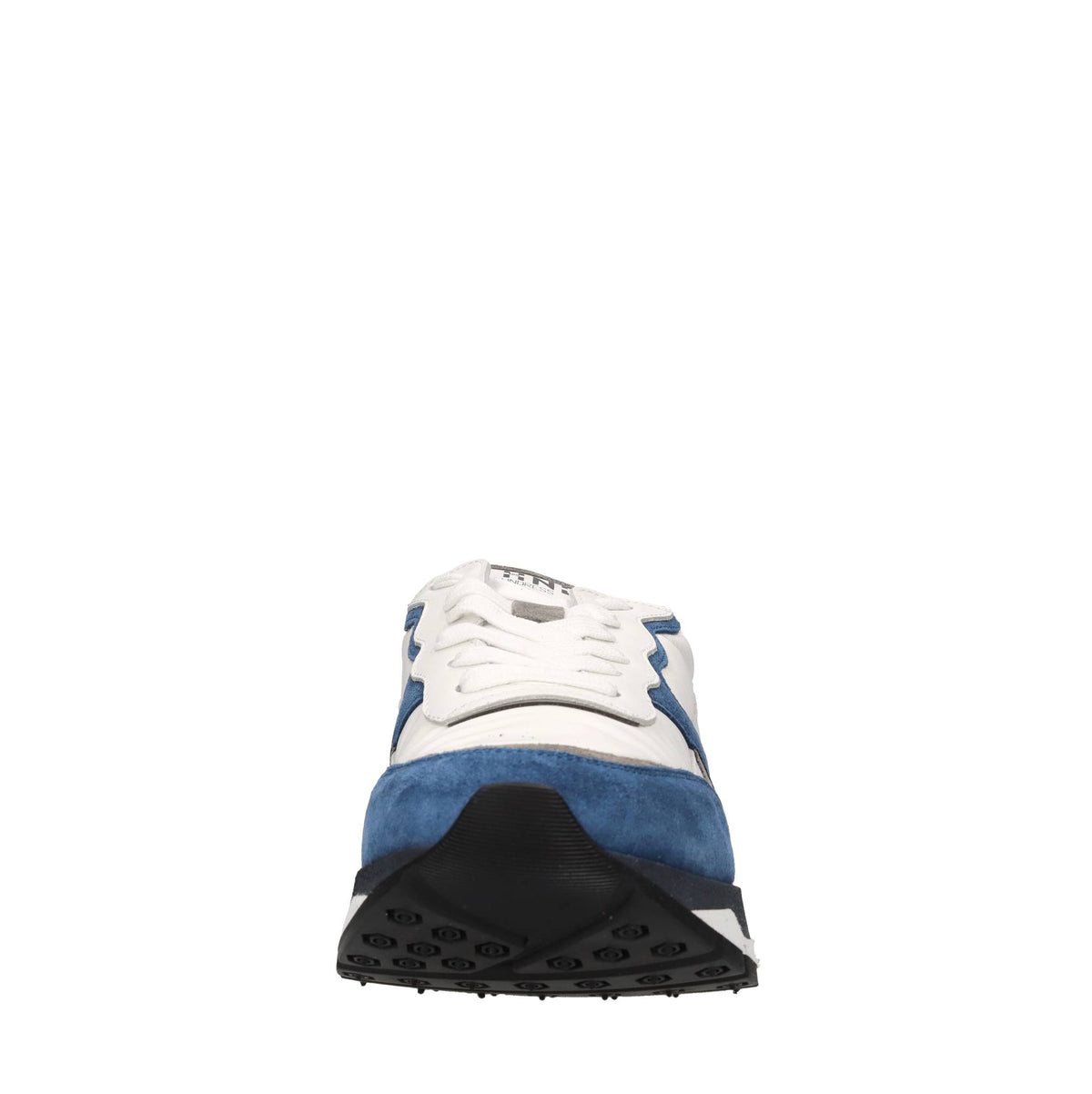 Sneakers in pelle, camoscio e tessuto 