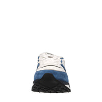 Sneakers in pelle, camoscio e tessuto 