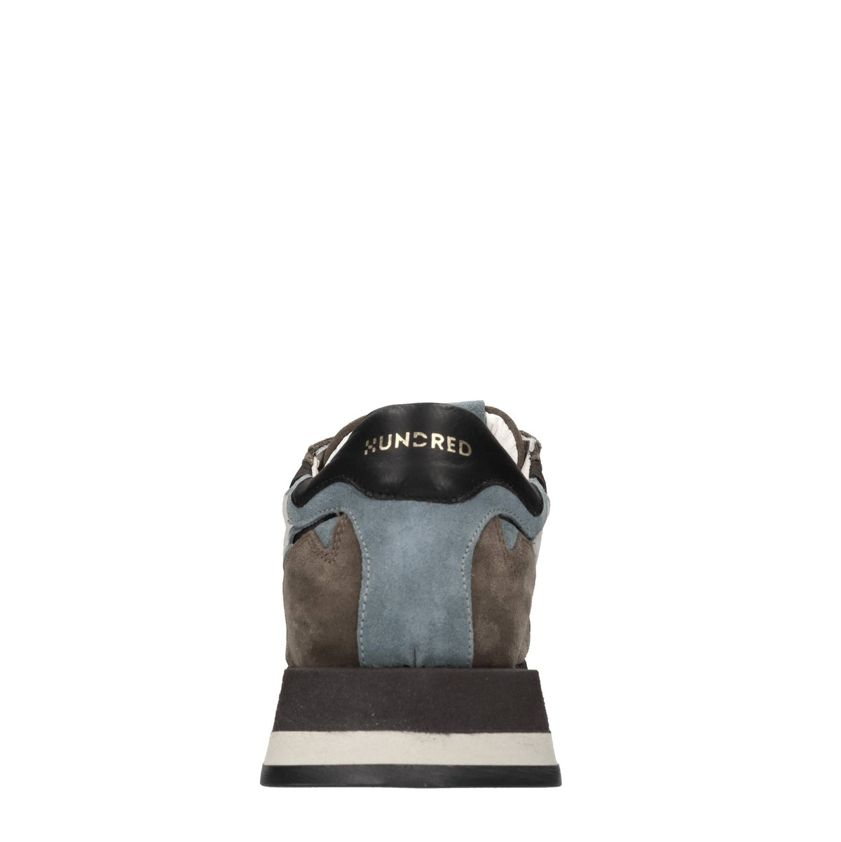 Sneakers in pelle, camoscio e tessuto 