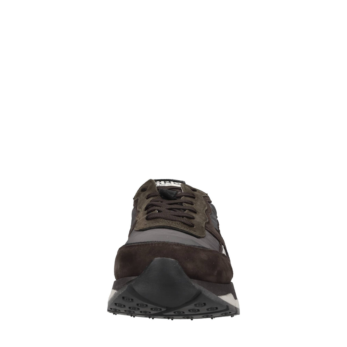 Sneakers in pelle, camoscio e tessuto 