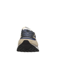 Sneakers in pelle, camoscio e tessuto 
