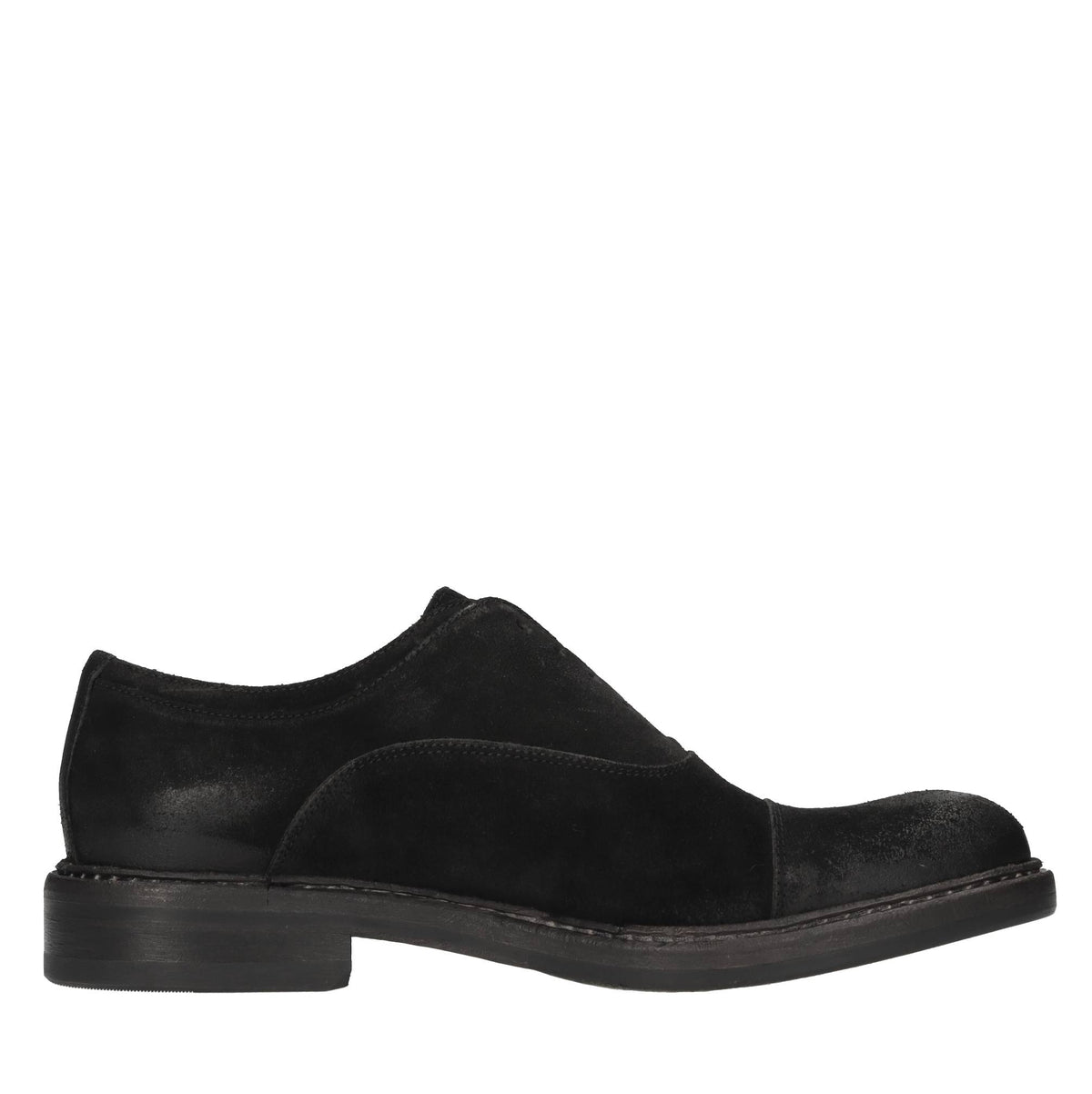 Stringate slip-on in camoscio 