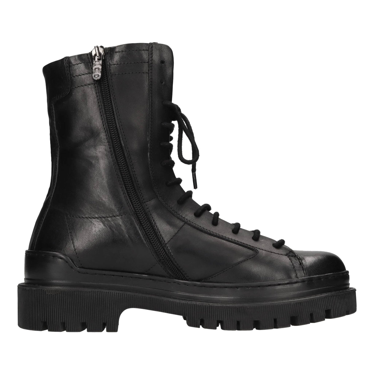 Stivaletti anfibi in pelle 